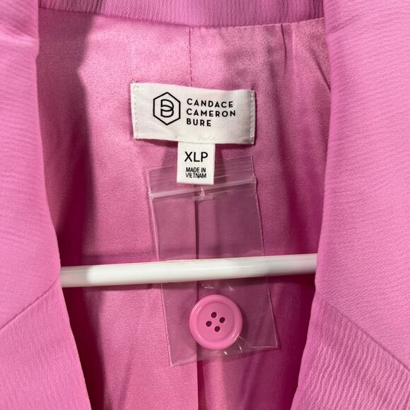 Candace Cameron Bure Petite Blazer Neon Pink Petite X-Large - Picture 3 of 10